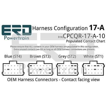 CPC4 Quick Release Security Harness - 17 Pin Harness - Configuration A (Freightliner Cascadia), 3 Feet - For in-dash mounting image