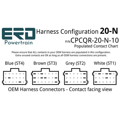 CPC4 Quick Release Security Harness - 20 Pin Harness - Configuration N (Freightliner Cascadia), 3 Feet - For in-dash mounting image