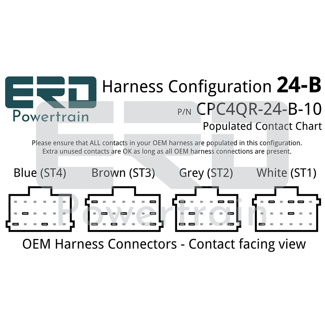 CPC4 Quick Release Security Harness - 24 Pin Harness - Configuration B (Freightliner Cascadia), 3 Feet - For in-dash mounting image