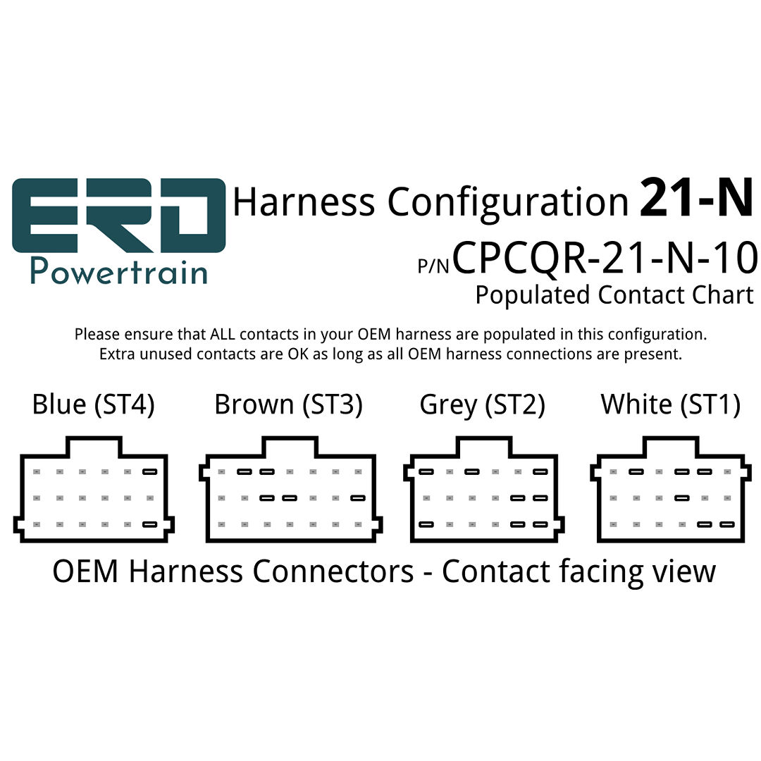 CPC4 Quick Release Security Harness - 21 Pin Harness - Configuration N (Freightliner Cascadia), 3 Feet - For in-dash mounting image