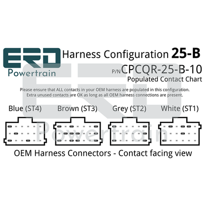 CPC4 Quick Release Security Harness - 25 Pin Harness - Configuration B (Freightliner Cascadia), 3 Feet - For in-dash mounting image