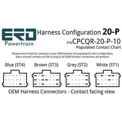 CPC4 Quick Release Security Harness - 20 Pin Harness - Configuration P (Freightliner Cascadia), 3 Feet - For in-dash mounting image