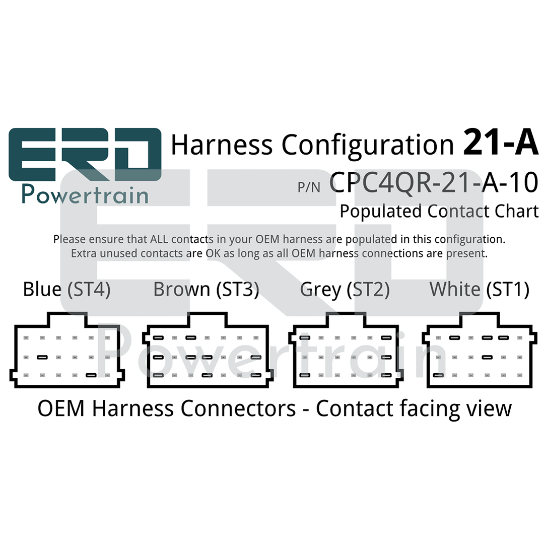 CPC4 Quick Release Security Harness - 21 Pin Harness - Configuration A (Freightliner Cascadia), 3 Feet - For in-dash mounting image