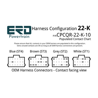 CPC4 Quick Release Security Harness - 22 Pin Harness - Configuration K (Freightliner Cascadia), 3 Feet - For in-dash mounting image