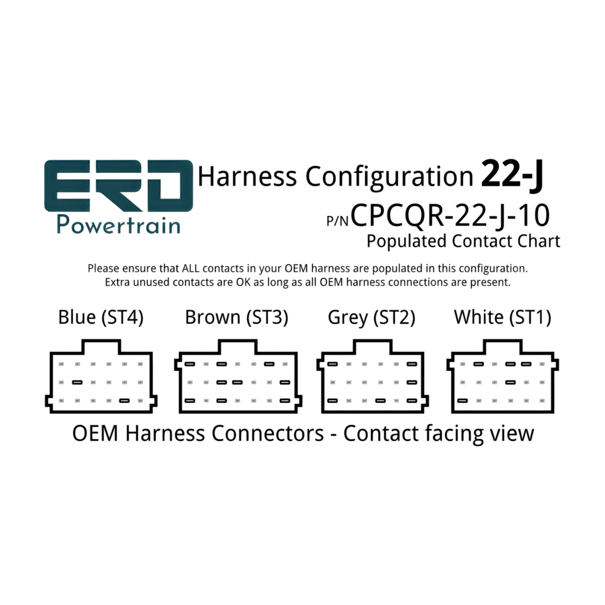 CPC4 Quick Release Security Harness - 22 Pin Harness - Configuration J (Freightliner Cascadia), 3 Feet - For in-dash mounting image