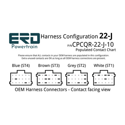 CPC4 Quick Release Security Harness - 22 Pin Harness - Configuration J (Freightliner Cascadia), 3 Feet - For in-dash mounting image