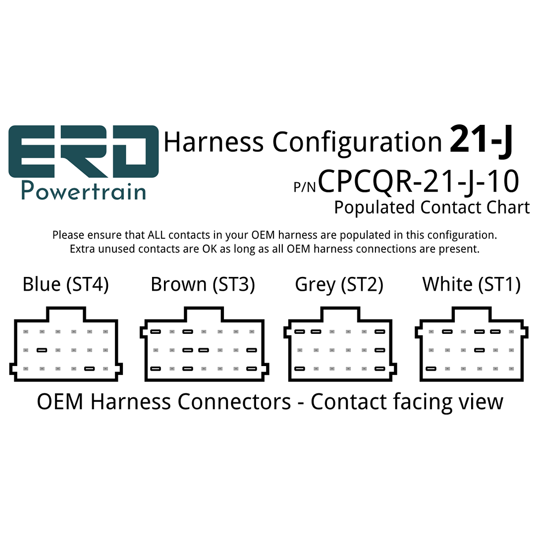 CPC4 Quick Release Security Harness - 21 Pin Harness - Configuration J (Freightliner Cascadia), 3 Feet - For in-dash mounting image