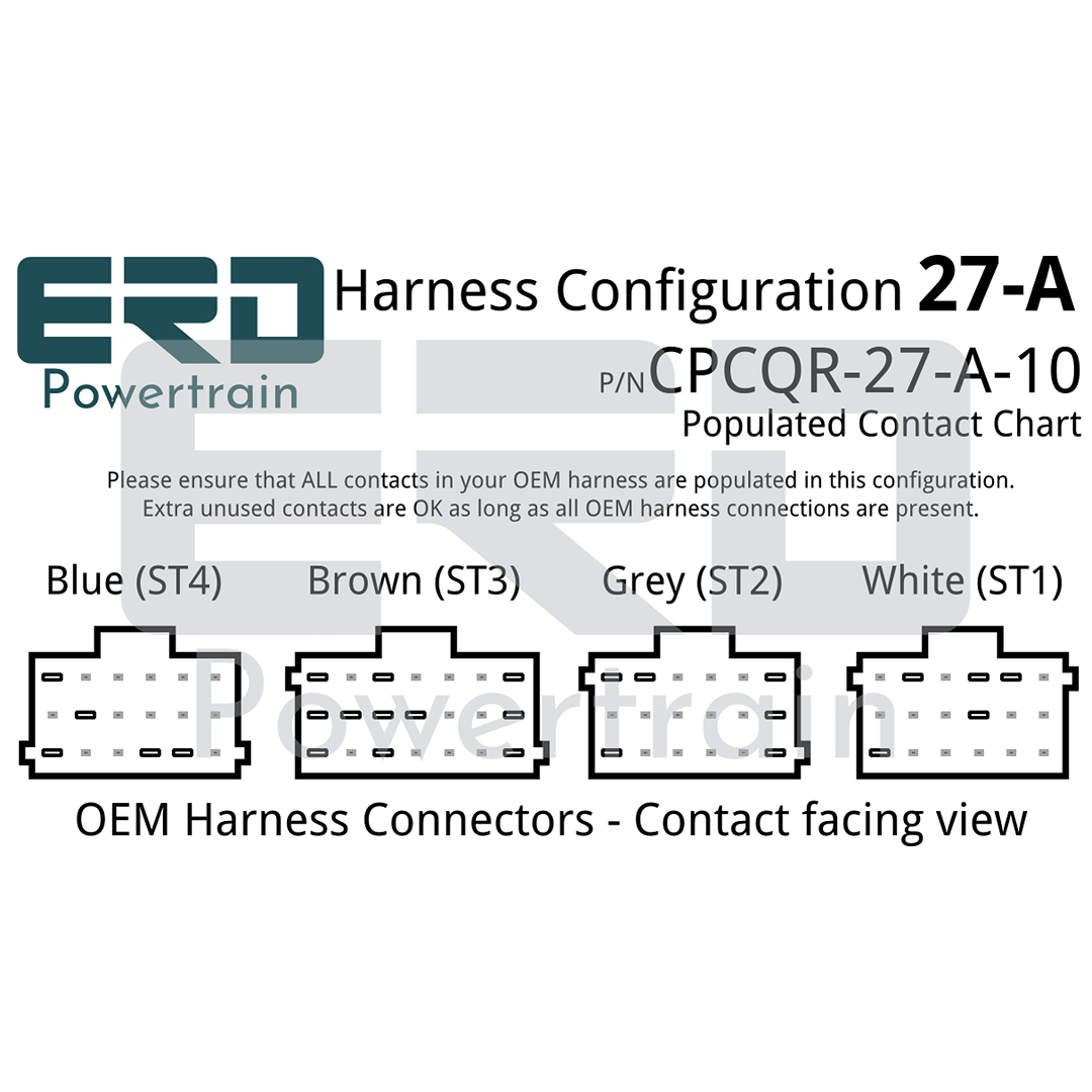 CPC4 Quick Release Security Harness - 27 Pin Harness - Configuration A (Freightliner Cascadia), 3 Feet - For in-dash mounting image