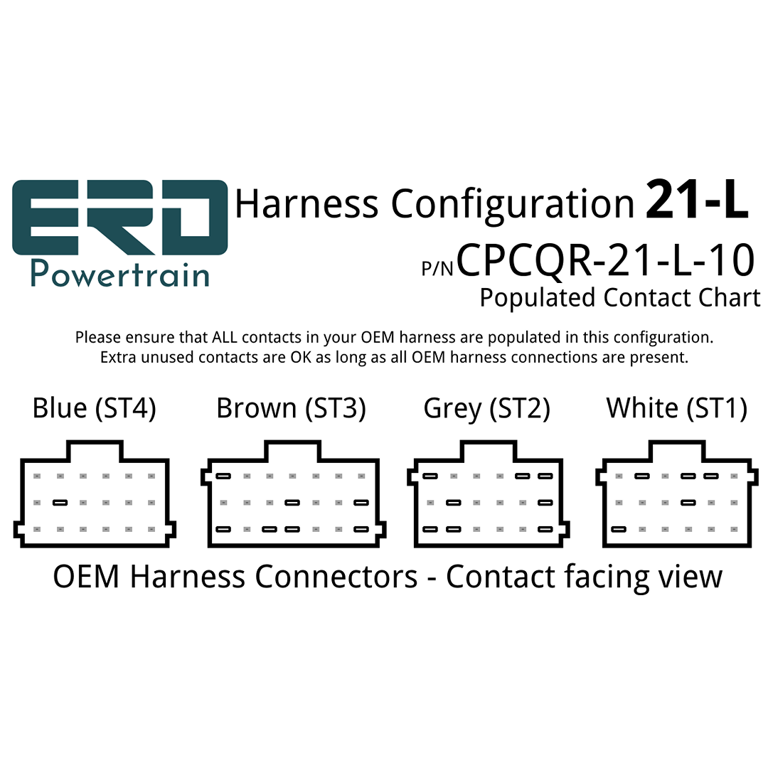 CPC4 Quick Release Security Harness - 21 Pin Harness - Configuration L (Freightliner Cascadia), 3 Feet - For in-dash mounting image