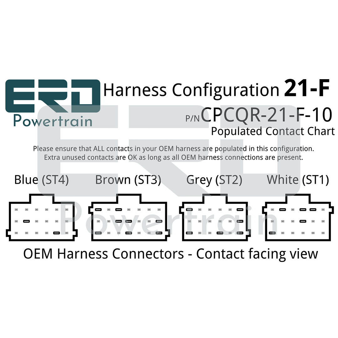 CPC4 Quick Release Security Harness - 21 Pin Harness - Configuration F (Freightliner Cascadia), 3 Feet - For in-dash mounting image