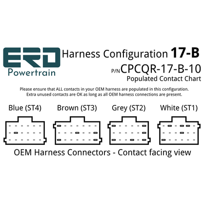 CPC4 Quick Release Security Harness - 17 Pin Harness - Configuration B (Freightliner Cascadia), 3 Feet - For in-dash mounting image
