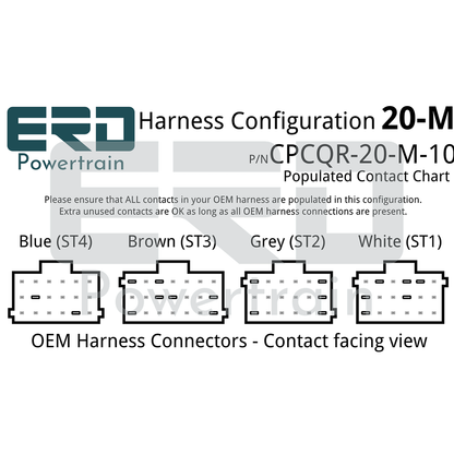 CPC4 Quick Release Security Harness - 20 Pin Harness - Configuration M (Freightliner Cascadia), 3 Feet - For in-dash mounting image