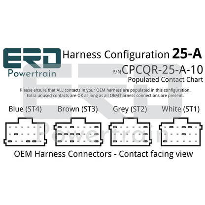 CPC4 Quick Release Security Harness - 25 Pin Harness - Configuration A (Freightliner Cascadia), 3 Feet - For in-dash mounting image