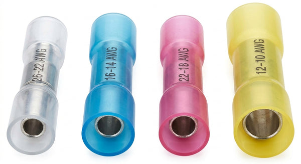 Marine-Grade Heat Shrink Butt Connectors – Waterproof, 10–26 AWG